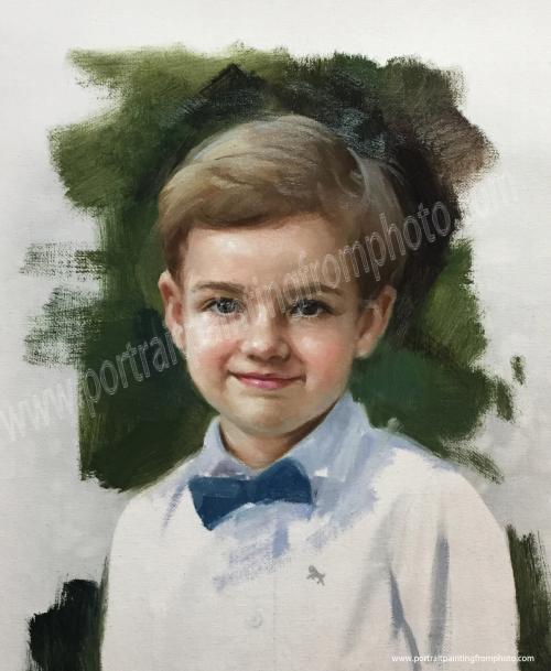 10 Little boy portrait from photo 10