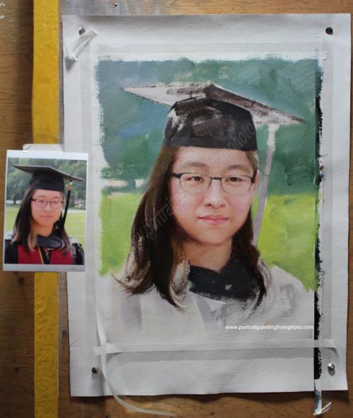 13b Young girl portrait 2, step photo