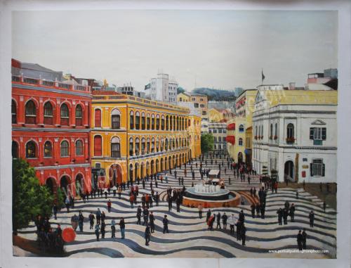 cityscape painting on canvas 17