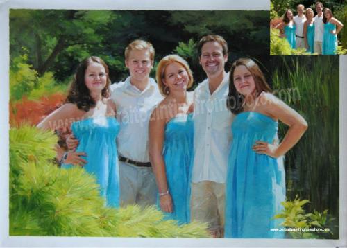 5, Family portrait painting 5