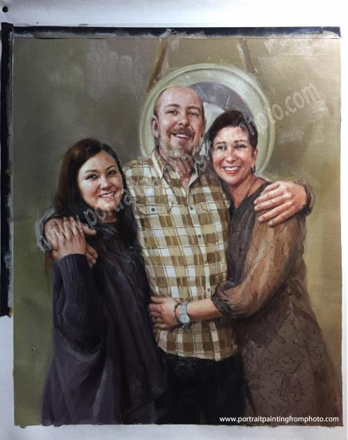 6, Family portrait painting 6